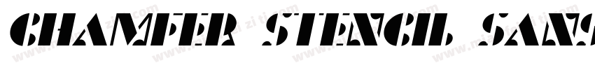 Chamfer Stencil Sans JNL字体转换